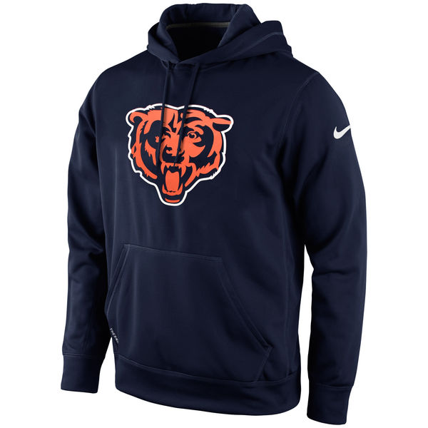 Men Chicago Bears Nike KO Logo Essential Hoodie Navy Blue->chicago bears->NFL Jersey